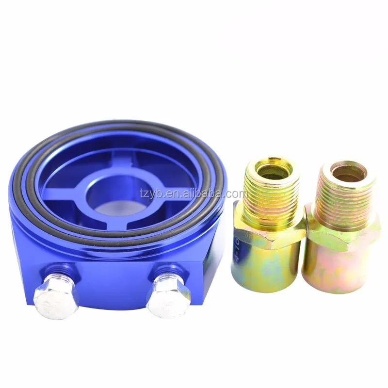 Oil Filter Temp Pressure Oil Cooler Sandwich Plate M20*1.5 Fitting An10