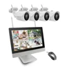 12" Screen 4CH P2P wireless 1080p IP Camera NVR Kit all in one cctv pack