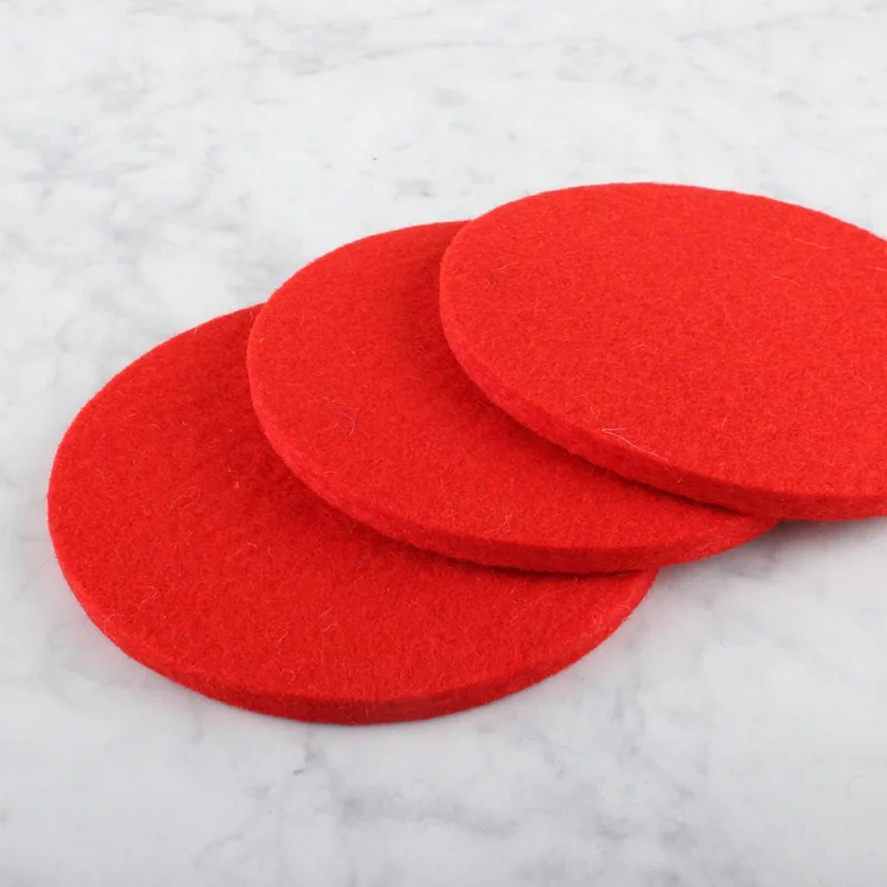 Brand new felt absorbent ceramic coasters