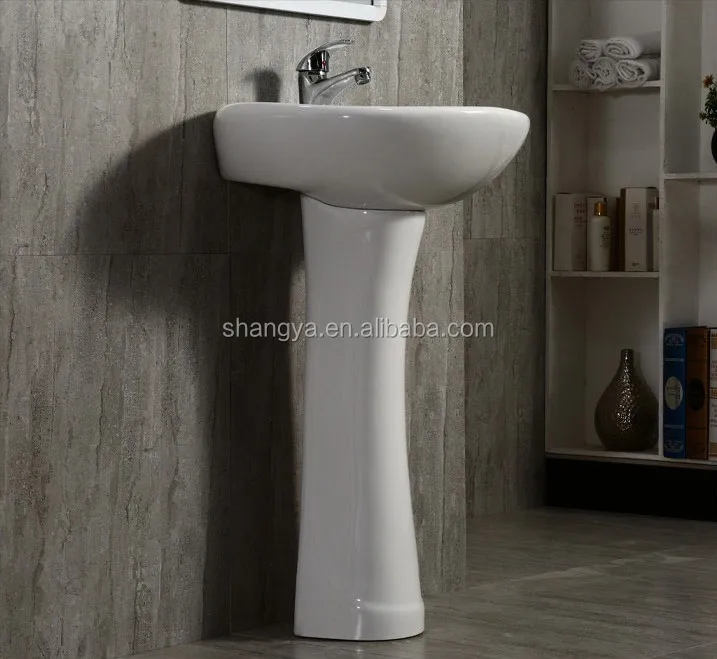 Hot selling factory wholesale direct sales sanitary ware Bathroom wash basin ceramic pedestal basin manufacture