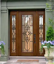 יוקרה מוצק טיק עץ יחיד עיצוב חדר שינה רגיל עץ דלת עבור פנים