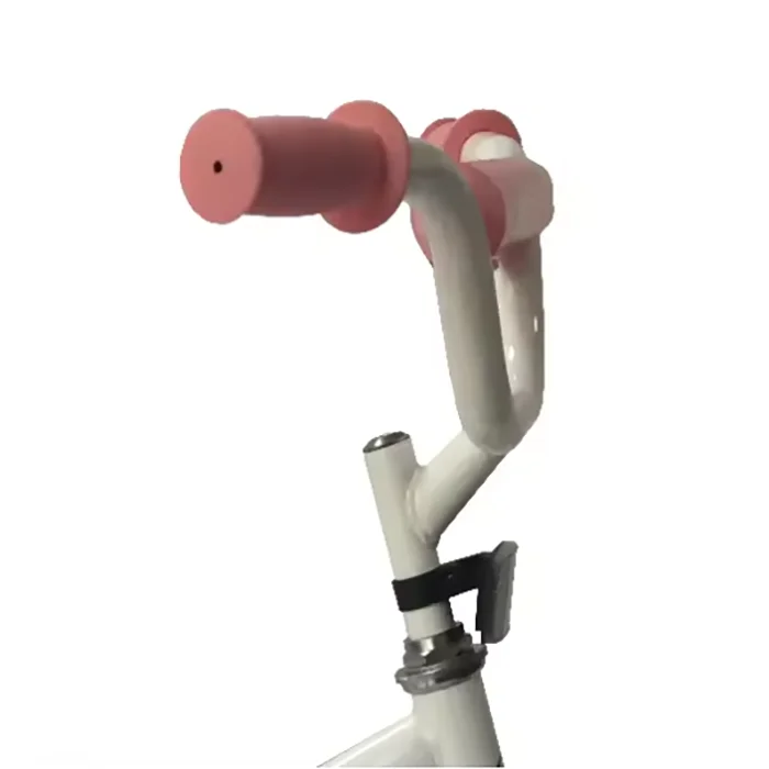 16 inch steel fork single speed pedal bike with training wheels pink-4