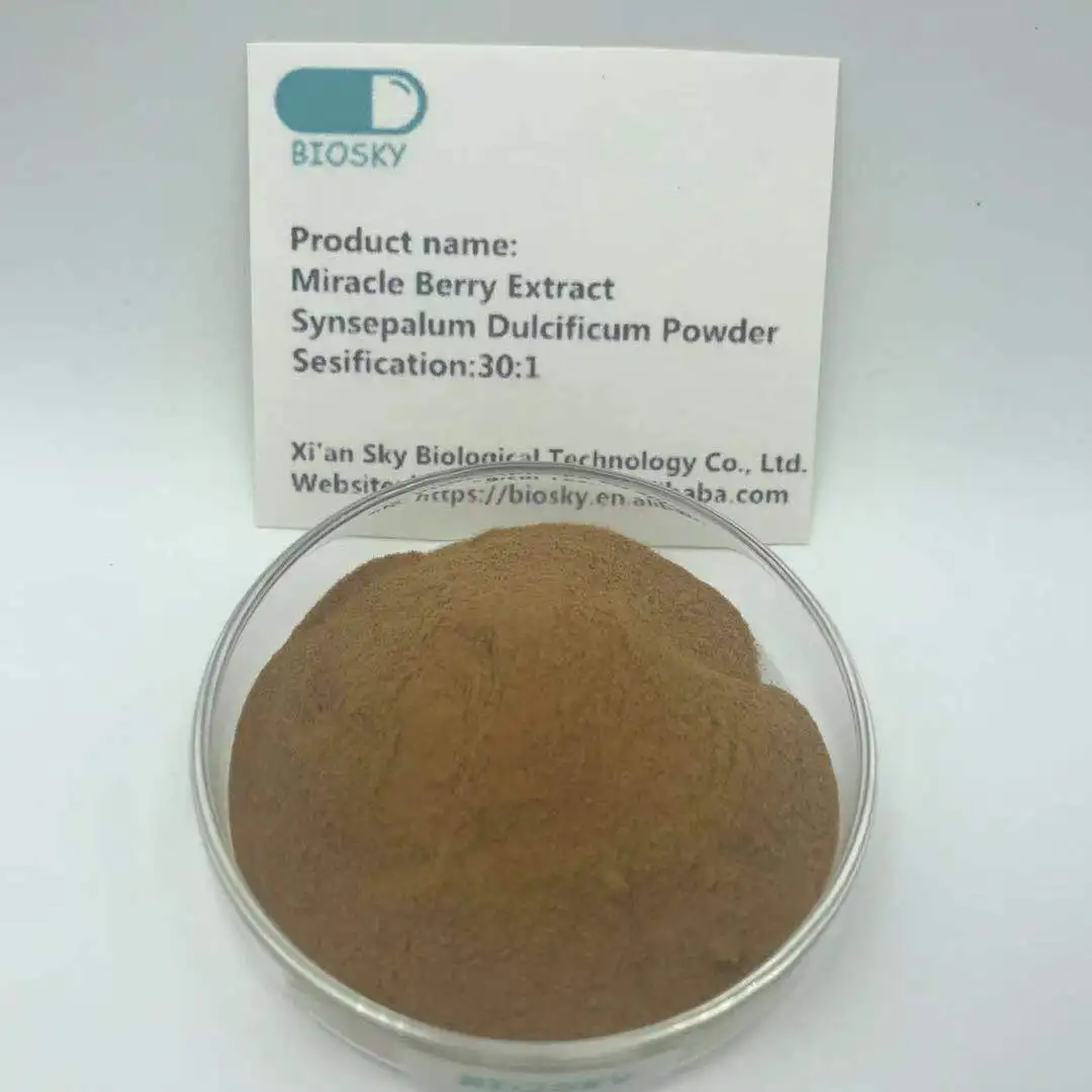 Supply 100 Pure Natural Miracle Berry Extract / Miracle Fruit Extract