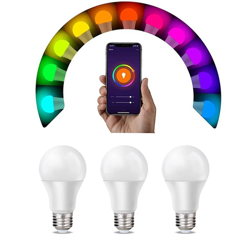 High lumen 10W 1000 Lumen Smart wifi contron LED Light bulb E26 E27 B14  smart led bulb light