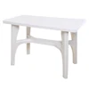 Rectangular outdoor banquet plastic table with removable leg