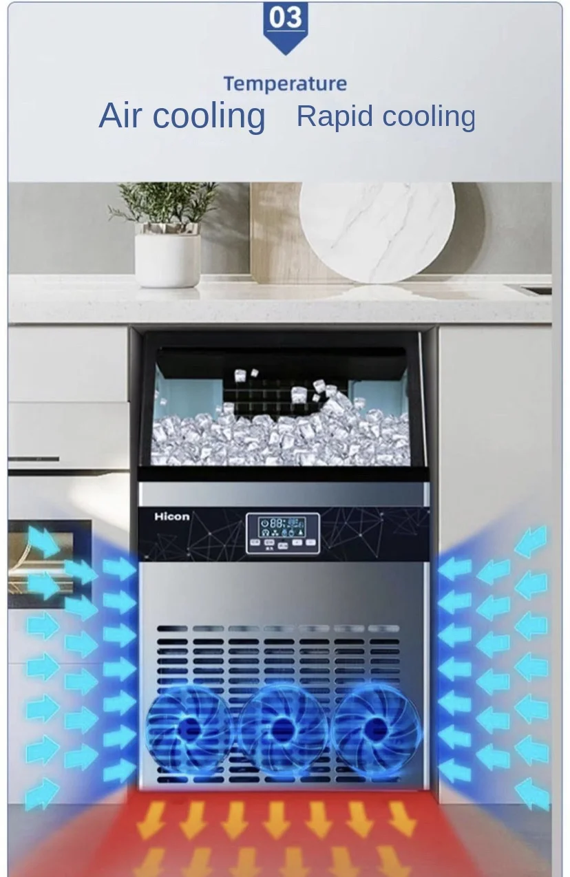 Ice Machines, HICON, 80kg, Stainless, Steel - detail 42