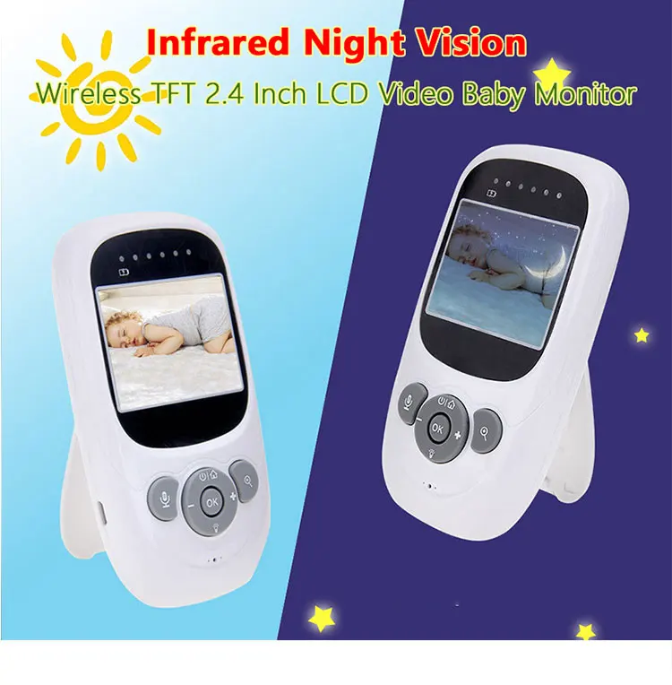 Hd Video Baby Phone Night Vision Baby Camera Monitor Temperature Sensor