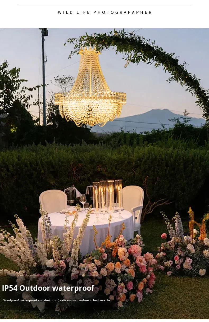 product detachable wedding crystal chandelier for stage wedding props party decoration for events and weddings-4