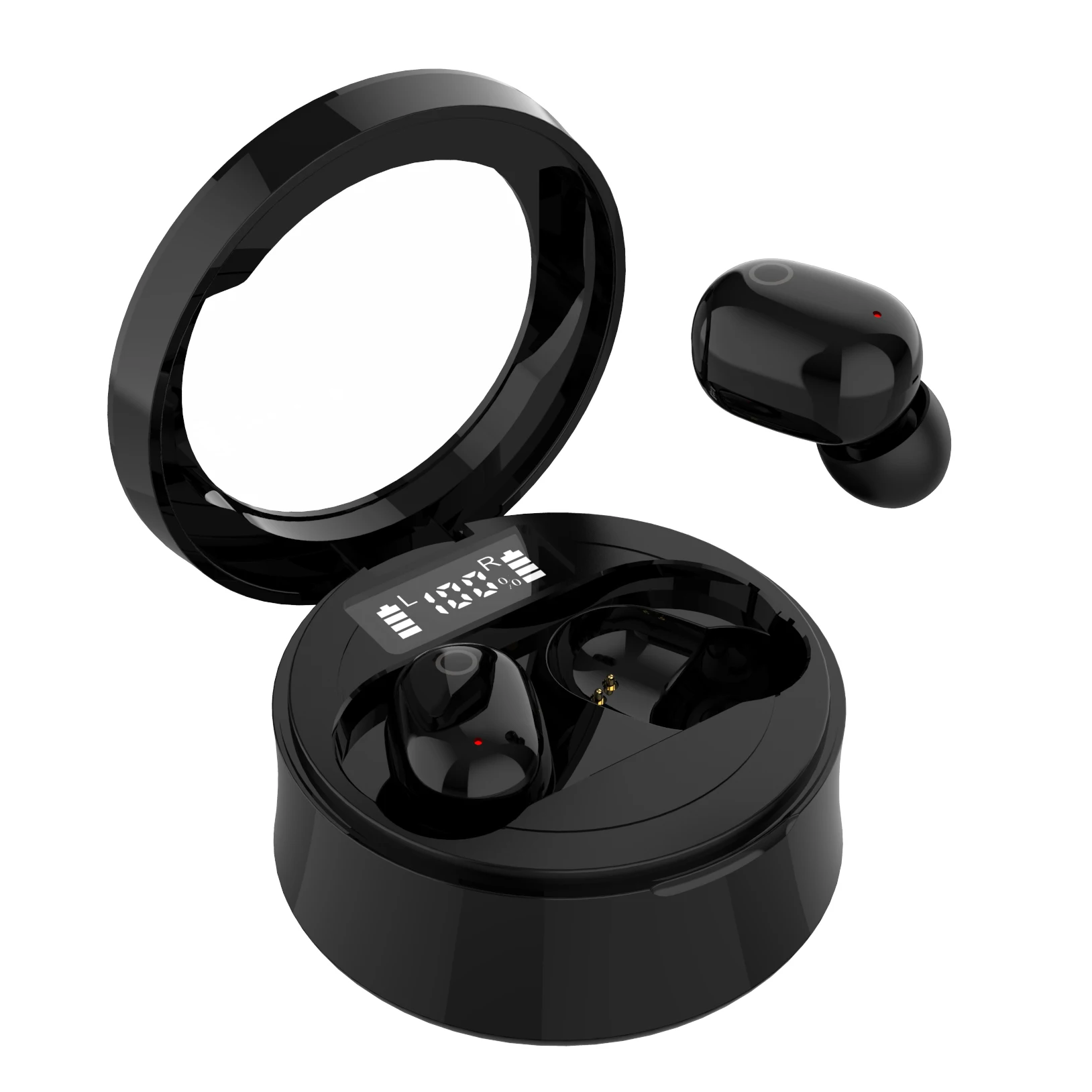 

Led Digital Power Display Portable Wireless Bluetooth Headset,2 Acres