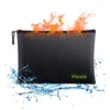 Customized 13.4x9.4 inch Waterproof and Fireproof Money Bag Fire Resistant Safe Storage Pouch with Zipper for A4 Document