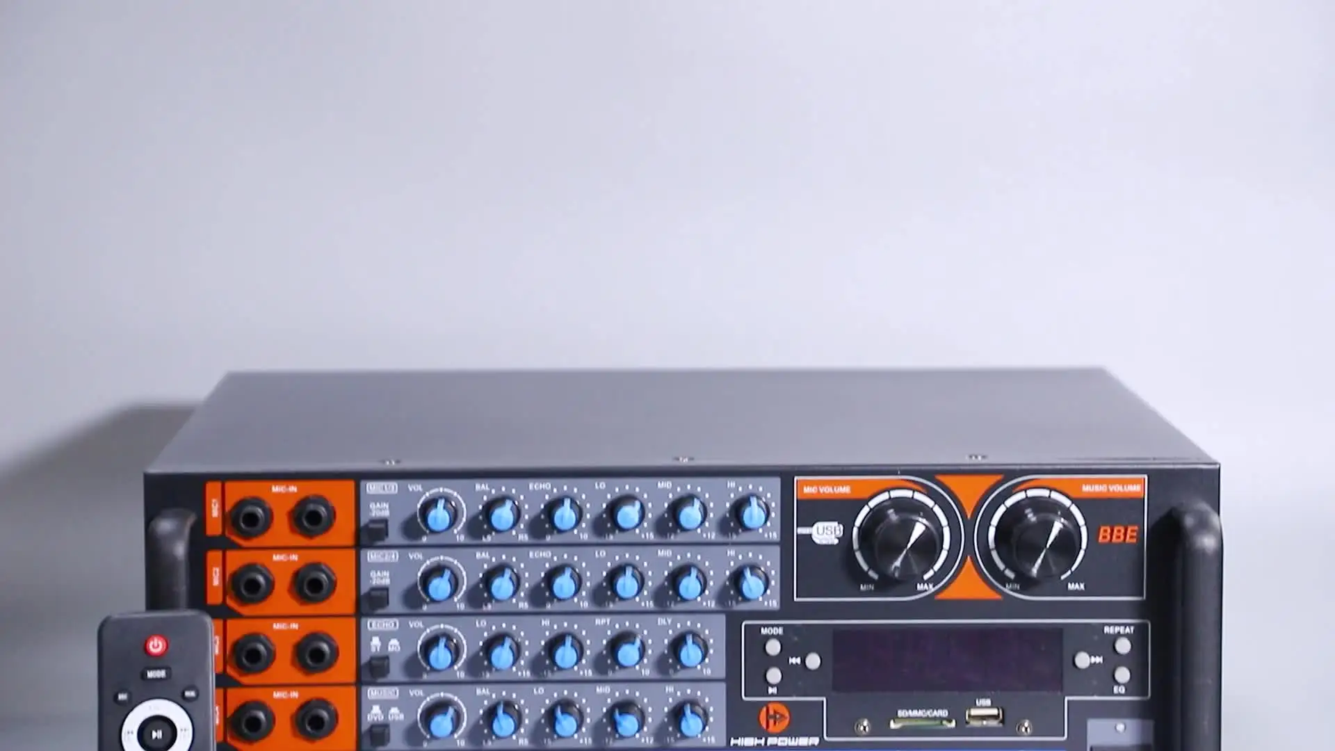 Foshan ZX-12BT Karaoke Amplifier: Metal Mini Hi-Fi Mixer, CE