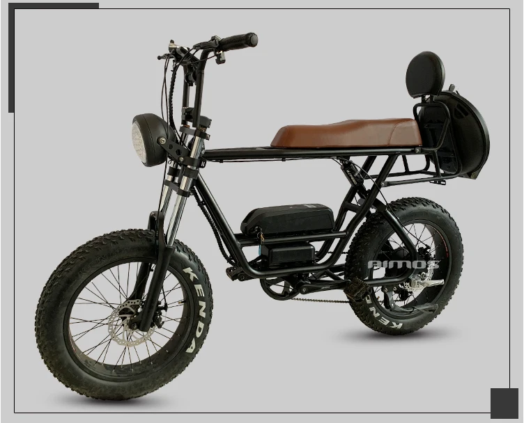 48v 500w Double Seat Electric Bike With Dual Suspension Fat Tire