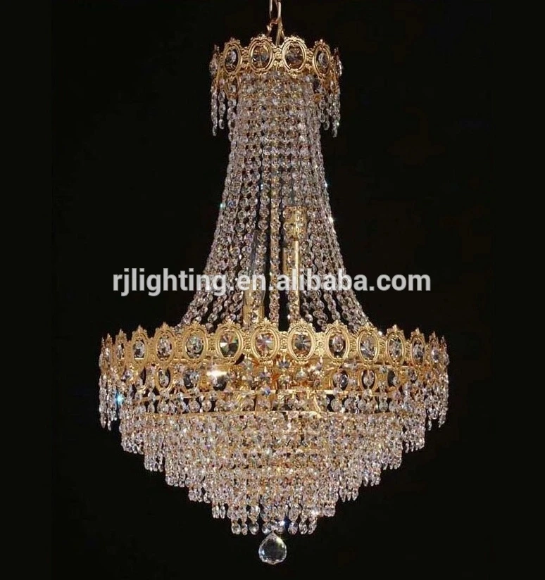 Zhongshan Factory Wholesale Pakistan Chandelier Antique Golden Crystal