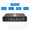 Portable Small Size 12V Win7 J1900 4 Lan Ports Mini Pc With Esata