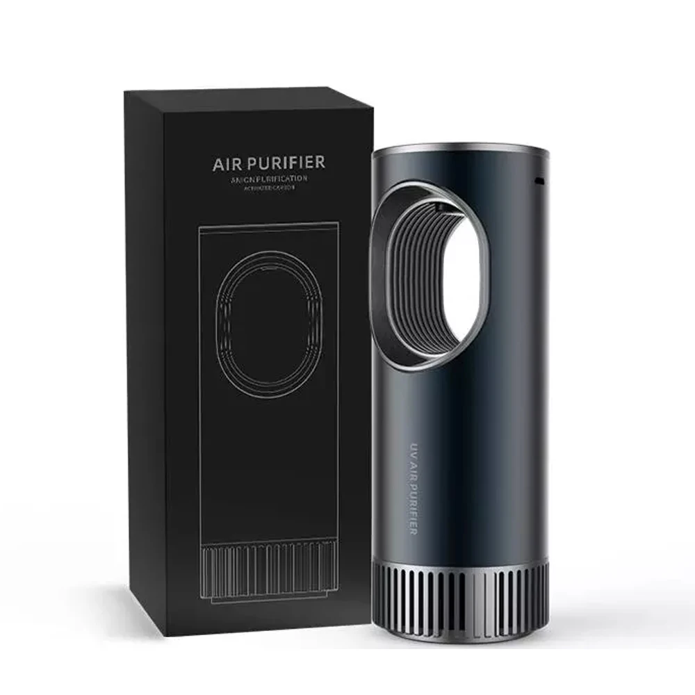 2021 new arrivals uvc led lamp car air purifier uv-c anion virus