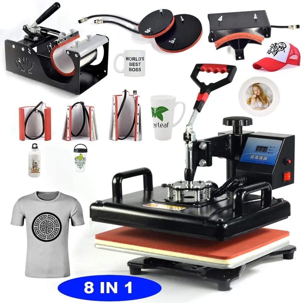 product ruida single lcd single display heat press machine 8 in 1 combo heat press machine 8 in 1 sublimation printing-2