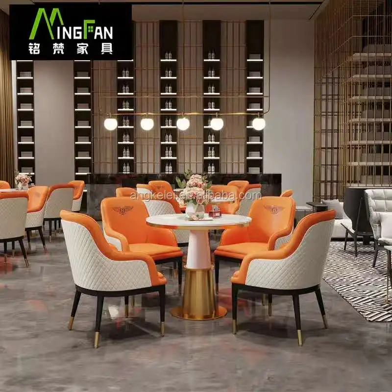 Hotel Furniture Lobby Public Chairs And Round Table Italy Design Chairs