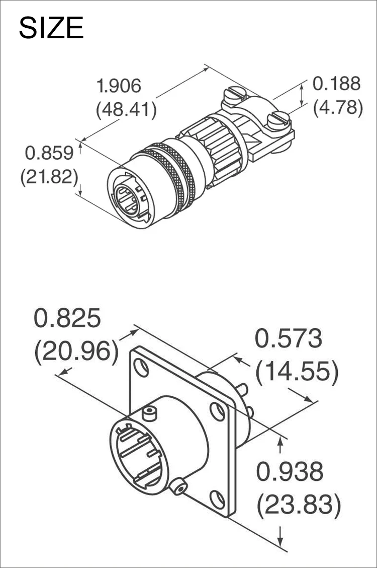 C0909A10-20P6-402 Crimp Pin Straight Plug C0909A10-20P6-402 C0909A Series 10-20 Circular Connector 2 Contacts Bayonet C0909A10-20P6-402 Crimp Pin Straight Plug C0909A10-20P6-402 C0909A Series 10-20 Circular Connector 2 Contacts Bayonet