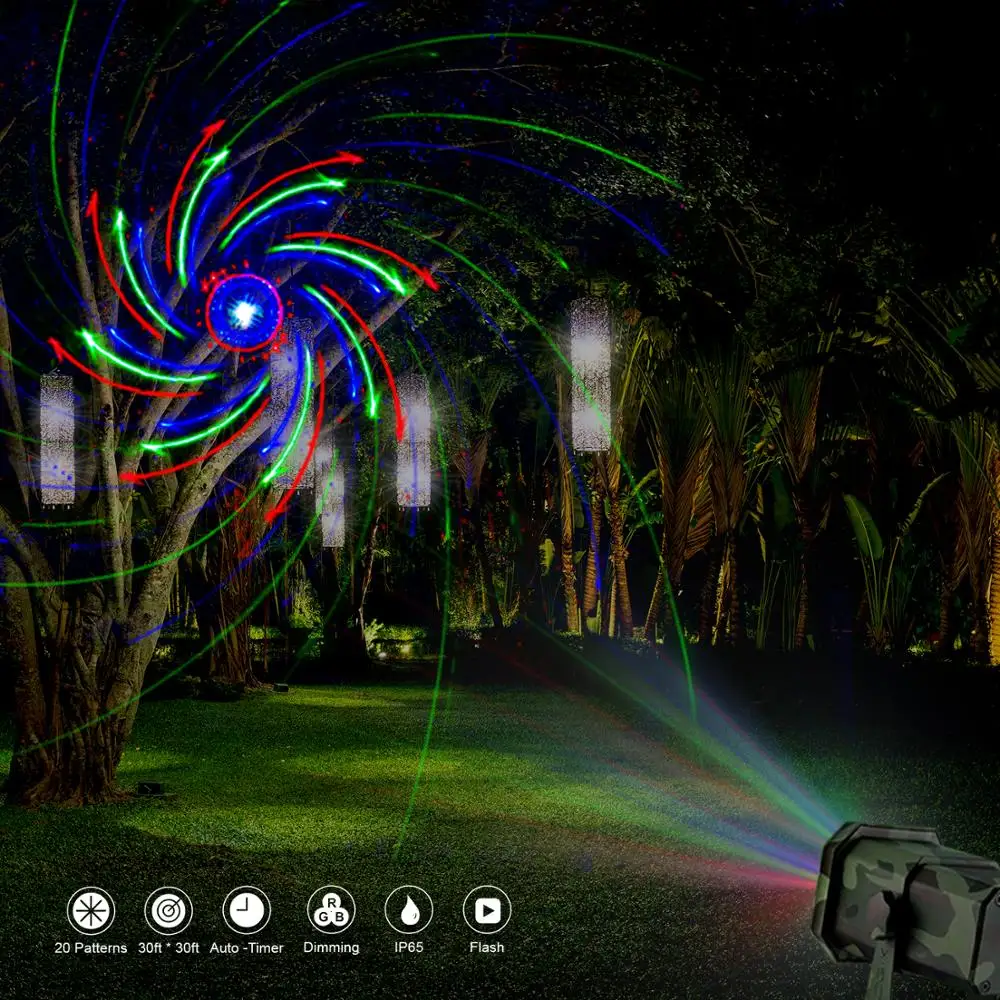 holiday light show laser light projector