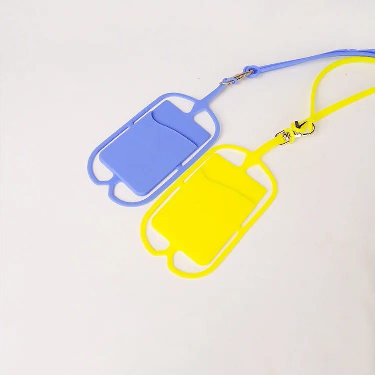 Capa de telemóvel silicone irregular com alça e bolso smartphone_voghion.com