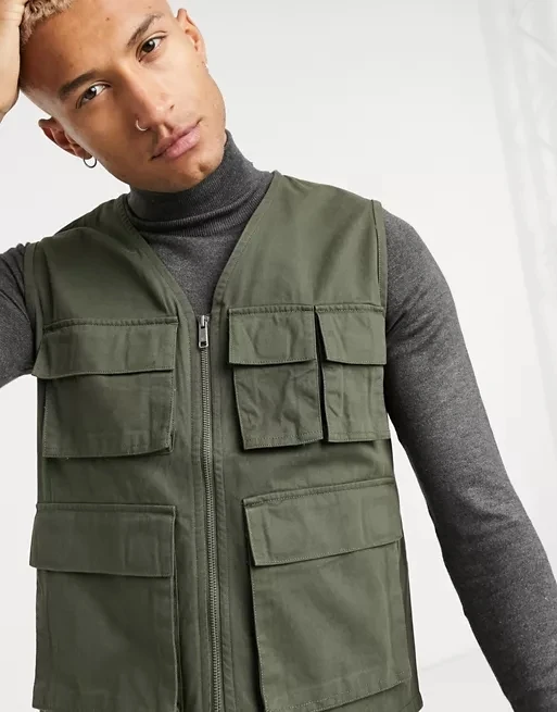 utility vest khaki