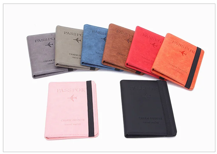 2026 Custom Sublimation Travel Wallet with RFID Card Holders and Passport Cover Cowherd Fashion