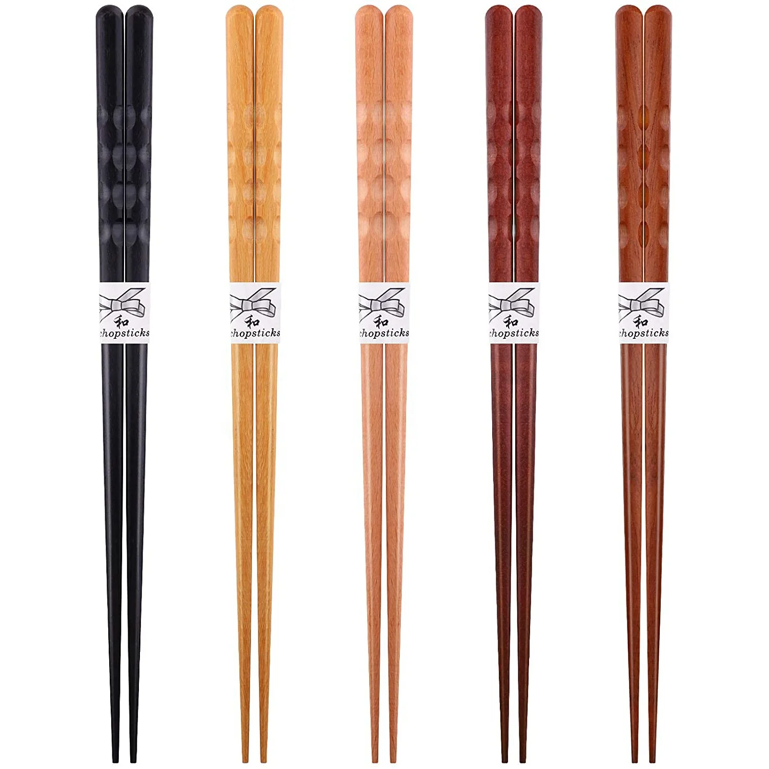 Custom Made 5 Pairs Of Reusable Chopsticks Dishwasher Safe Children's