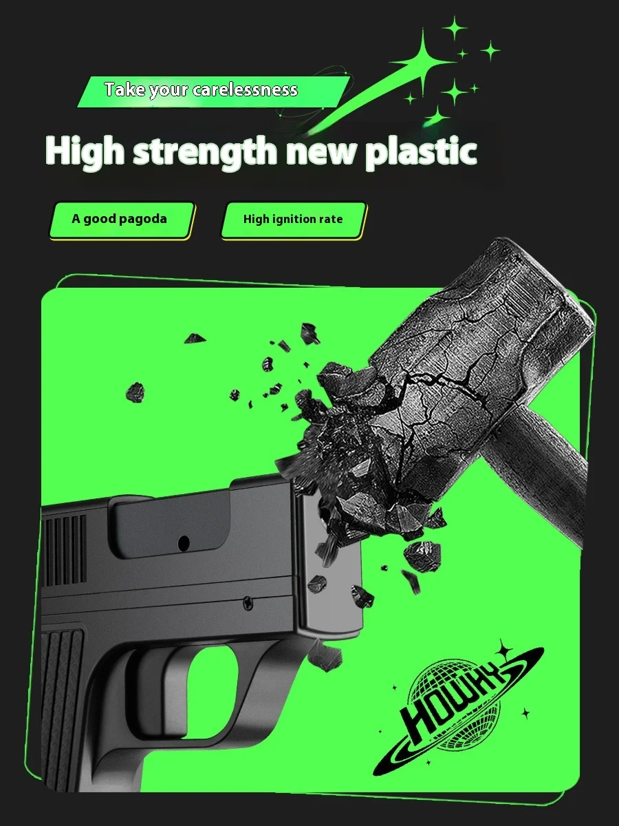 2025 Personalized Cigarette Case with Windproof Inflatable Gun-shaped Lighter 10 Thick Cigarettes Gift Gun Lighter for Giveaways