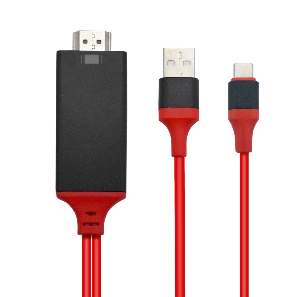 SIPU alta calidad USB 3,1 tipo C a HDMI convertidor de adaptador de Cable Ultra HD 1080P HD 4k usb-c a HDMI Cable para Samsung - ANKUX Tech Co., Ltd