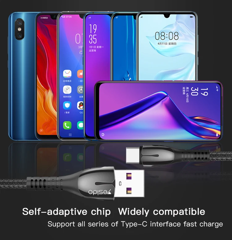 Fast Charger Usb To Type C Cable Line China Manufacturer 5A Usb Charging Data Cable