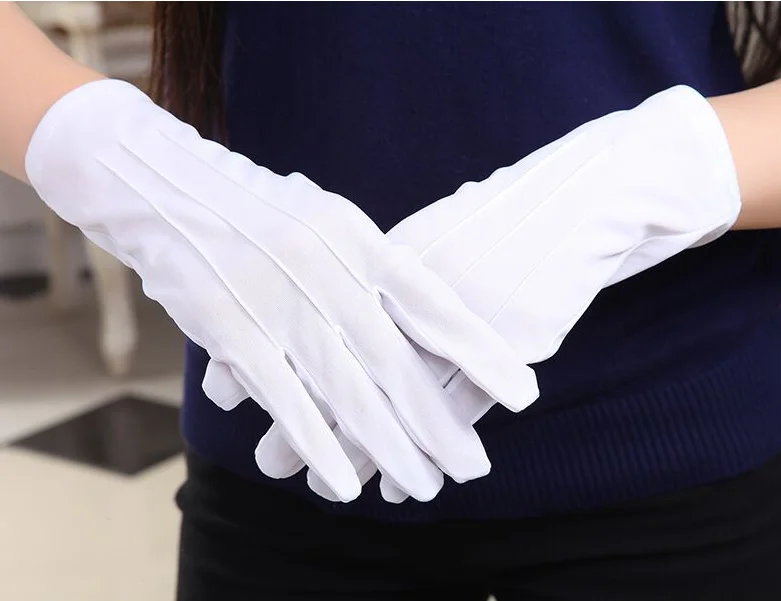 Ceremony Breathable Cosmetic Sleeping Moisturizing White Cotton Gloves