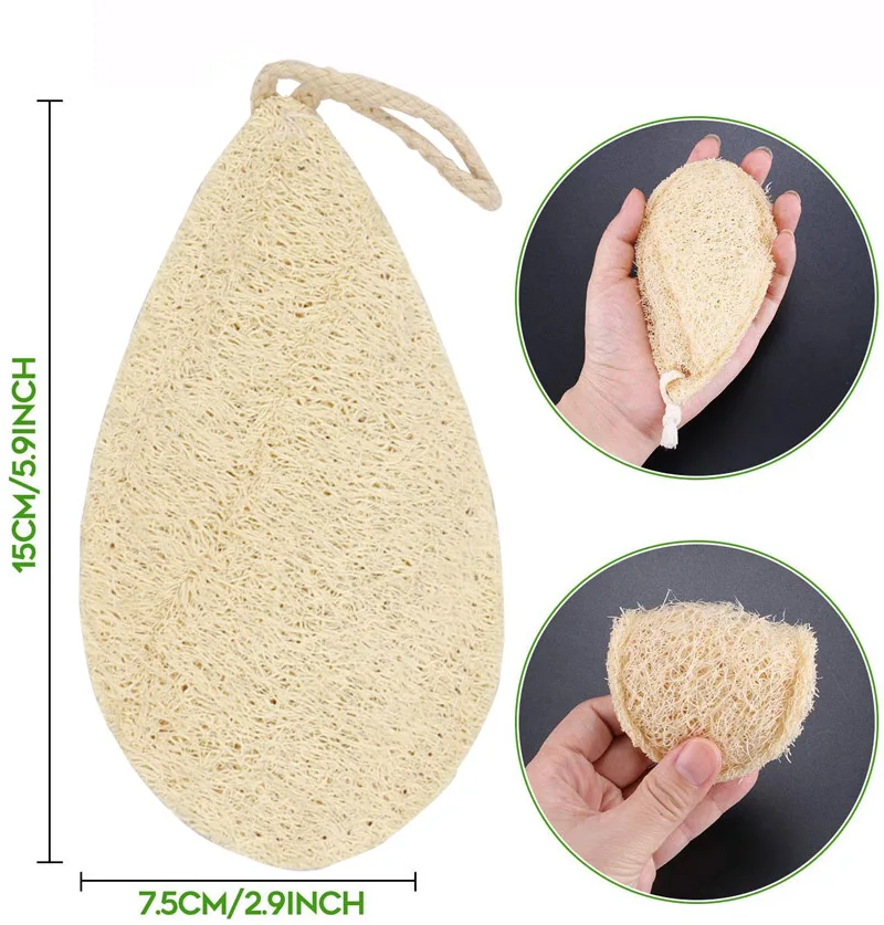 Wholesale Custom Natural Biodegradable Lufa Brush Dish Sponge Kitchen