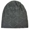 Wholesale custom logo men winter hat acrylic fleece lining knitted slouchy skullies beanies man