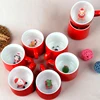 400ML New Christmas Ceramic Coffee Mug 3D Santa Claus Creative Cartoon Milk Breakfast Cup Christmas Gift