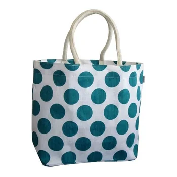 polka dot beach bag