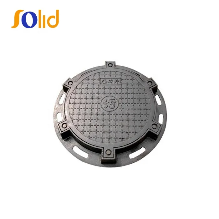 Sand Blasting Cast Iron Manhole Cover Round Sanitary Sewer En124 D400