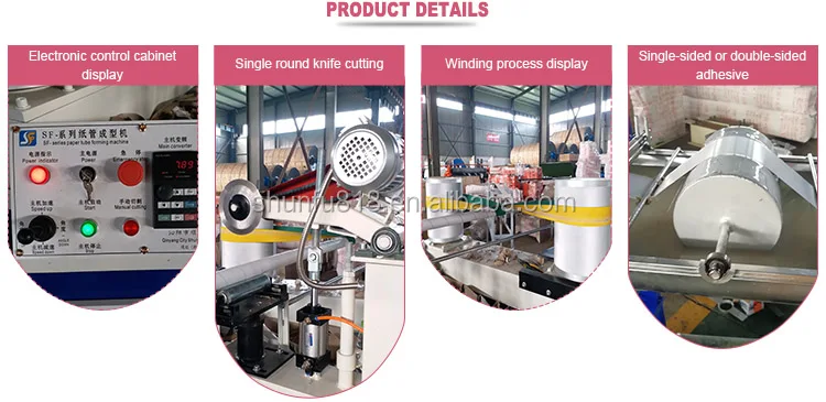 Automatic 2 Heads Convolute Paper Tube Core Cutter Machine Equipment 