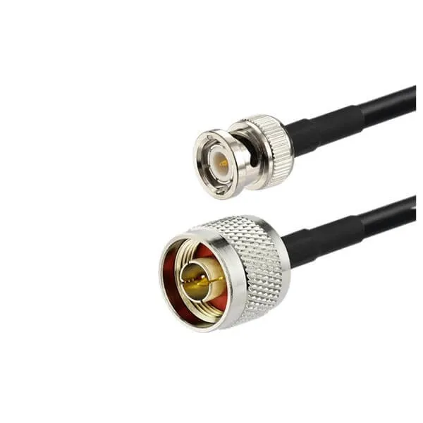 Coaxial Connector N Male with 1M Extension RG58 Low Loss Cable