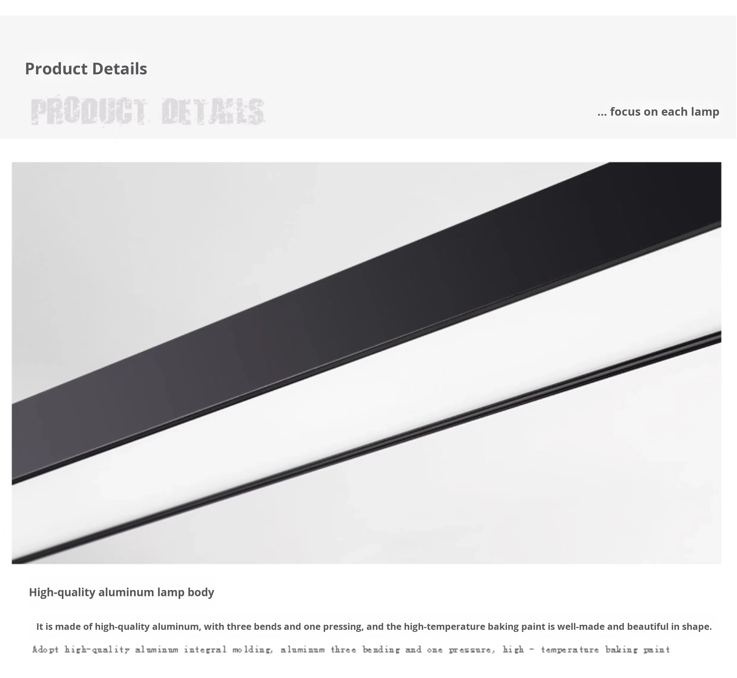 product industrial style office pendant light with led strip for gym shop commercial spaces square design-15