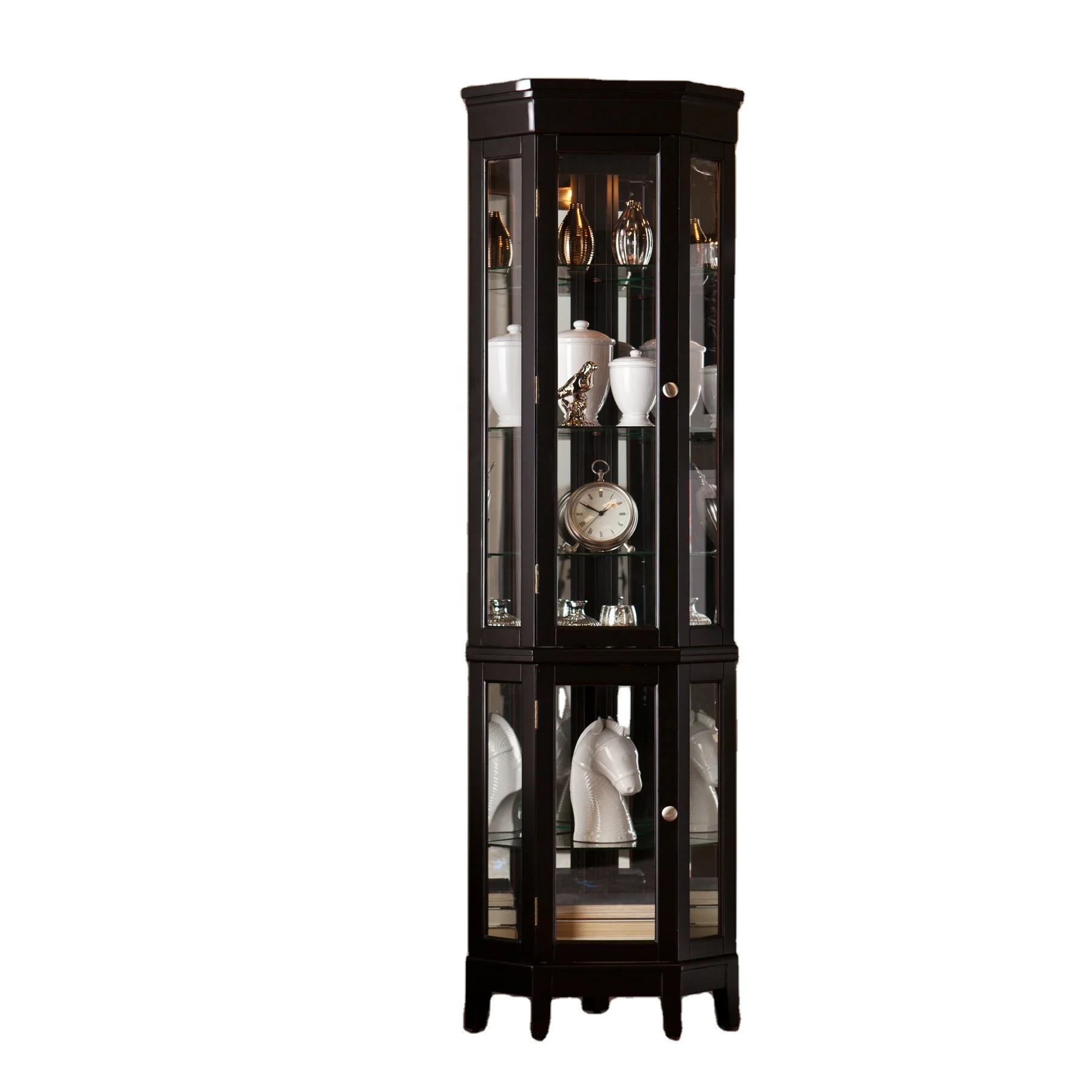
Hot Sale Living Room Display Side Curio Cabinet 