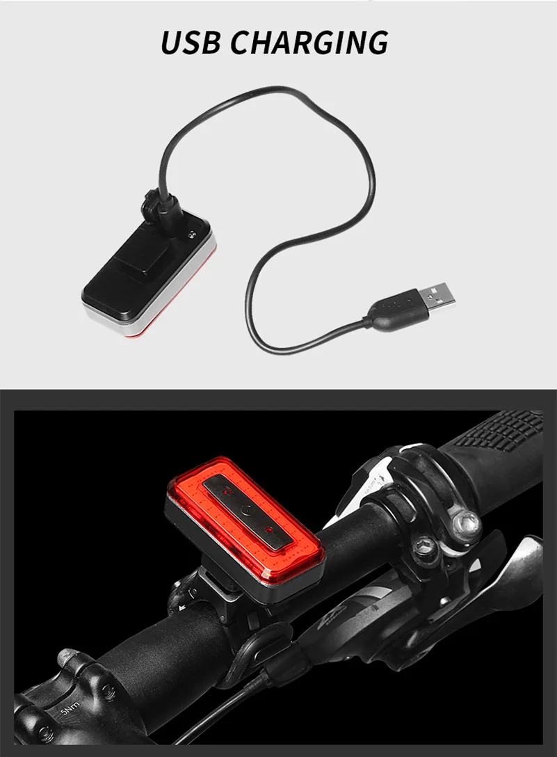 Super Bright CREE LED Bicycle Light ,Free Silicone Bike Tail Light,Quick Release Mounting USB Bike Light