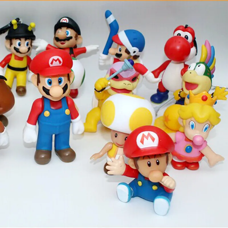 Super Mario Brothers PVC figure figures  toys set of 10pcs doll dolls L12 Collec 