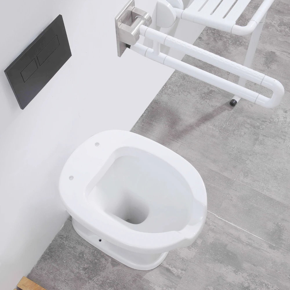 Lavabo Ergonomico Por Disabili Baño Pared Cuenca Hospital Curva Wc