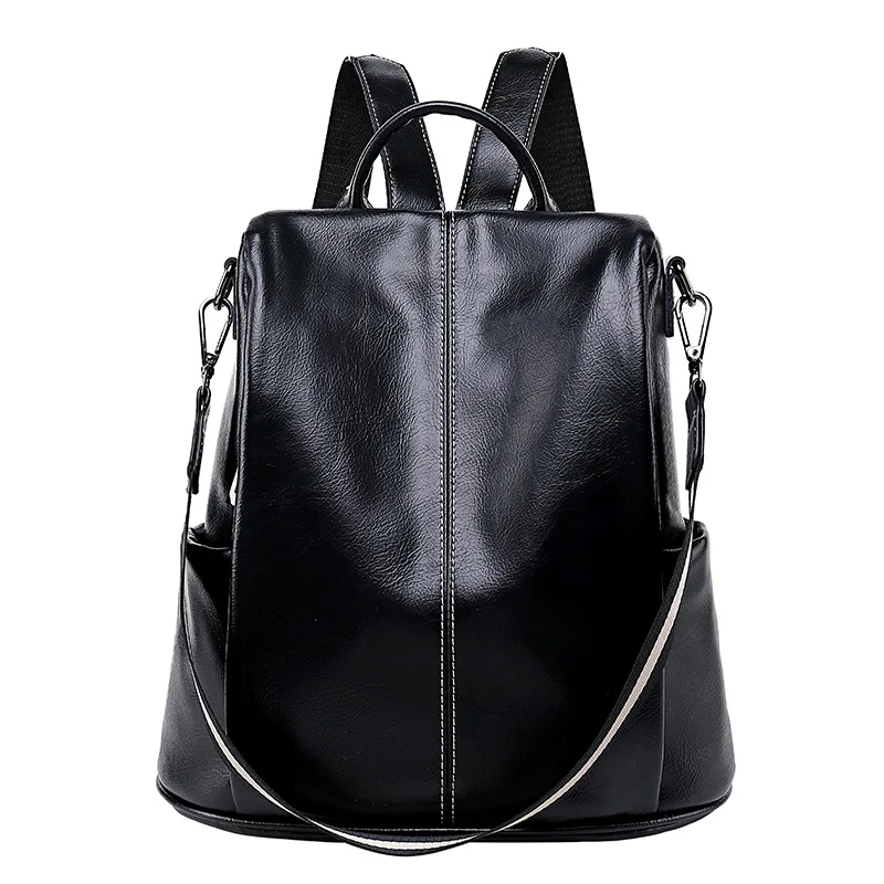 Fashion anti-theft backpack female 2020 new Korean version of the explosion-proof multi-purpose soft leather bag