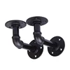 steel malleable iron fittings industrial shelf brackets black cast pipe fitting cap floor flange