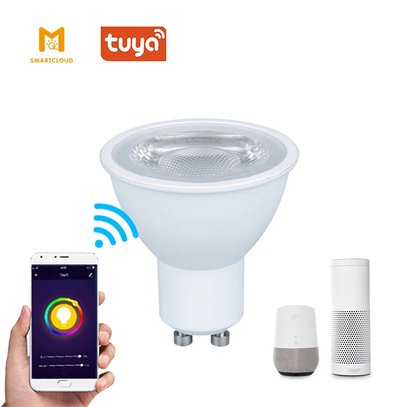 Smart Led Lamp GU10 COB 7W Works with Amazon Alexa and Google Home