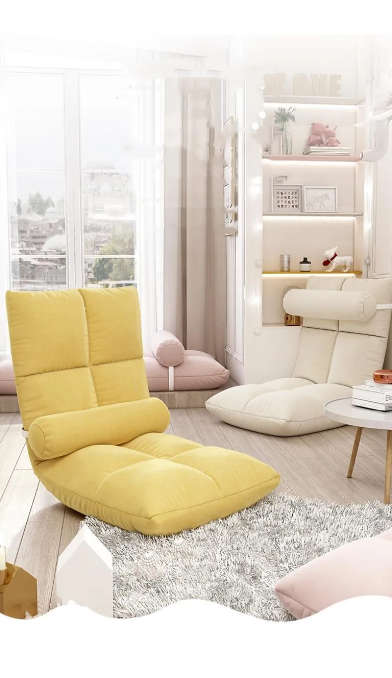 Lazy Foldable Sofa Without Legs Tatami Bed Backrest Chair Bedroom