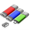 Portable Plastic Metal USB 3.0 real capacity Two way usb memory stick 128 GB
