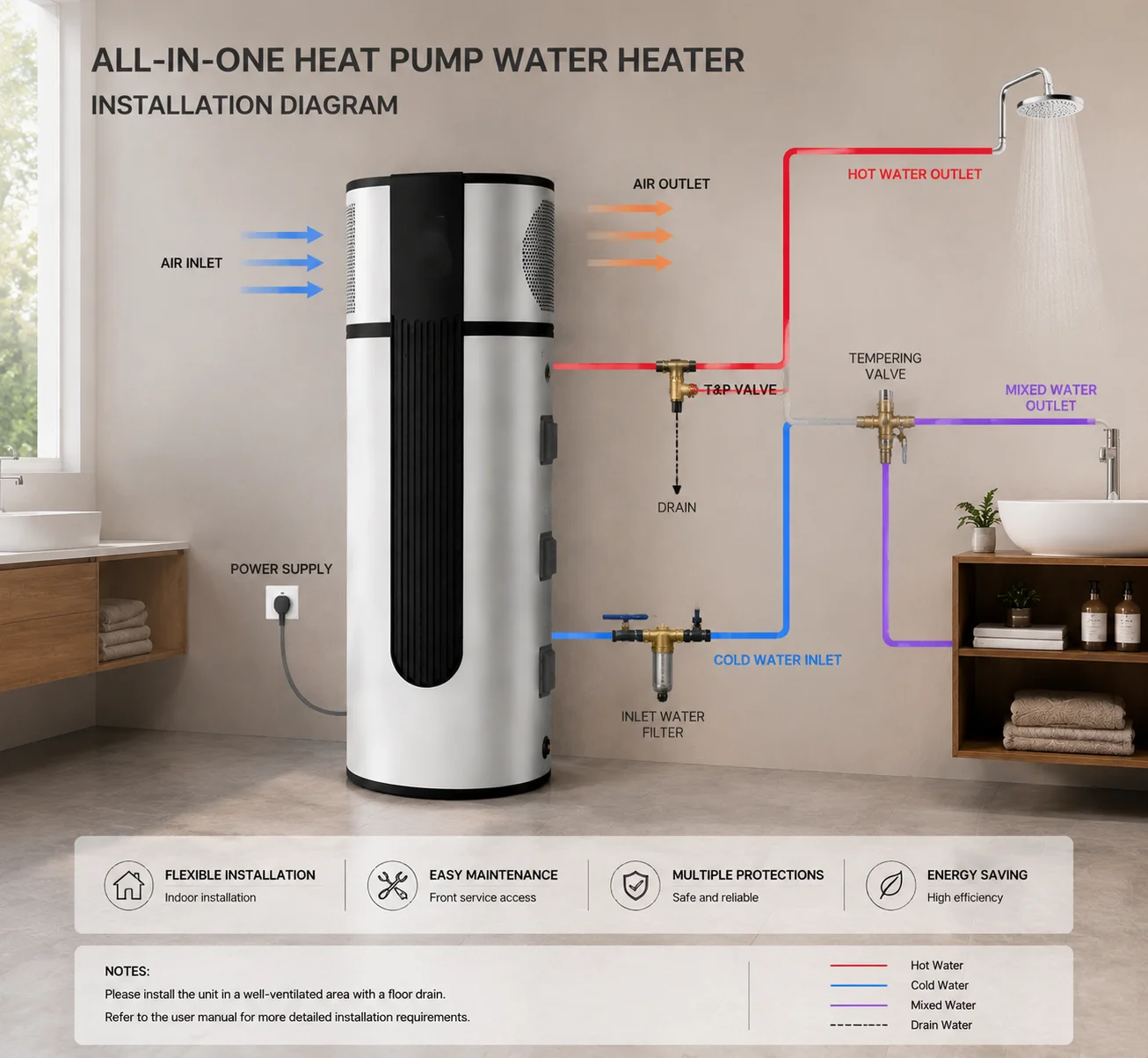 One Heat Pump, 3 kW, Electric - detail 10