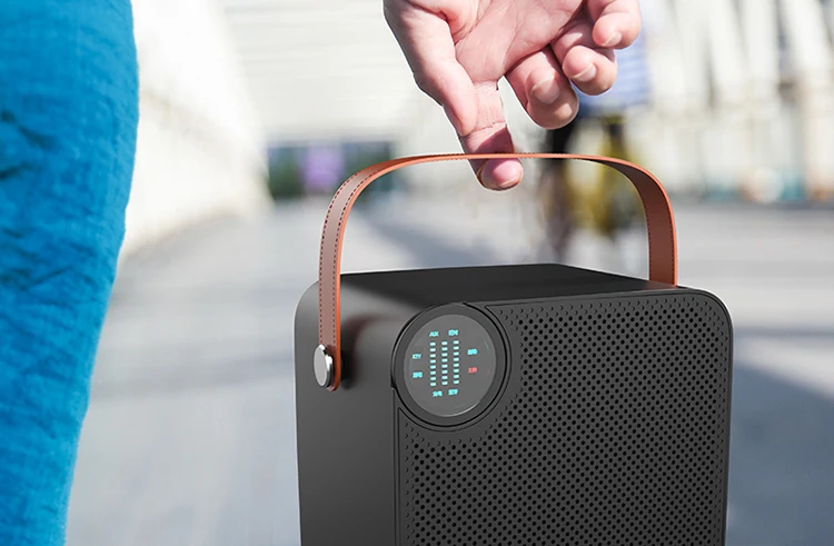 Portable Wireless Speaker With Microphone Outdoor Party Dancing Karaoke Bass Midrange Audio Hifi Bt Waterproof Bluetooth Speaker - ANKUX.COM